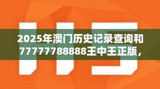 2025年澳门历史记录查询和77777788888王中王正版，营销释义、专家解析解释与落实,小心言过其实推广