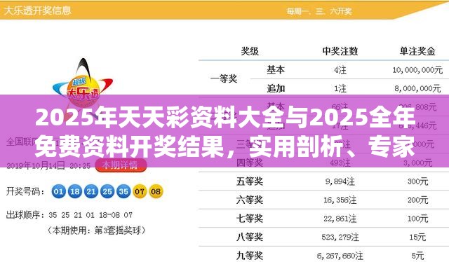 2025年天天彩资料大全与2025全年免费资料开奖结果，实用剖析、专家解读解释与落实?