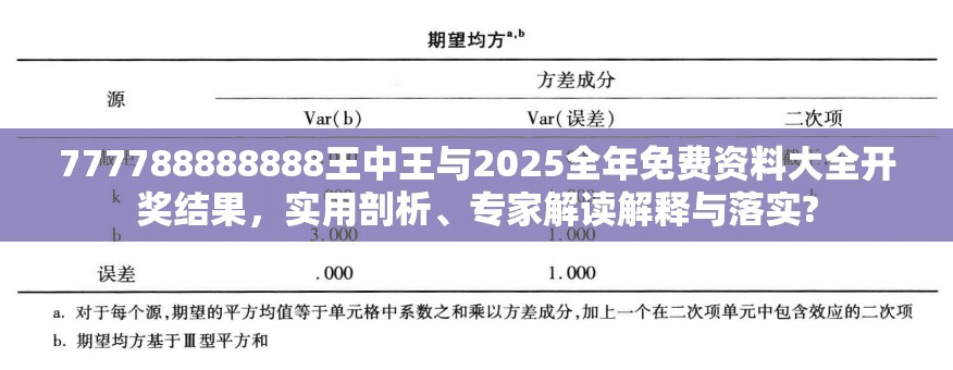 777788888888王中王与2025全年免费资料大全开奖结果，实用剖析、专家解读解释与落实?
