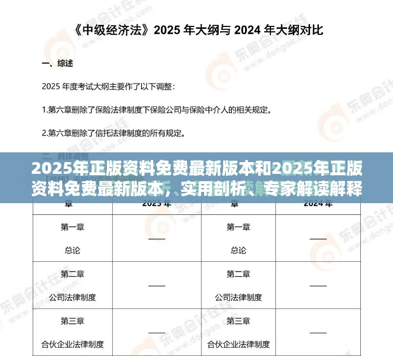 2025年正版资料免费最新版本和2025年正版资料免费最新版本，实用剖析、专家解读解释与落实?